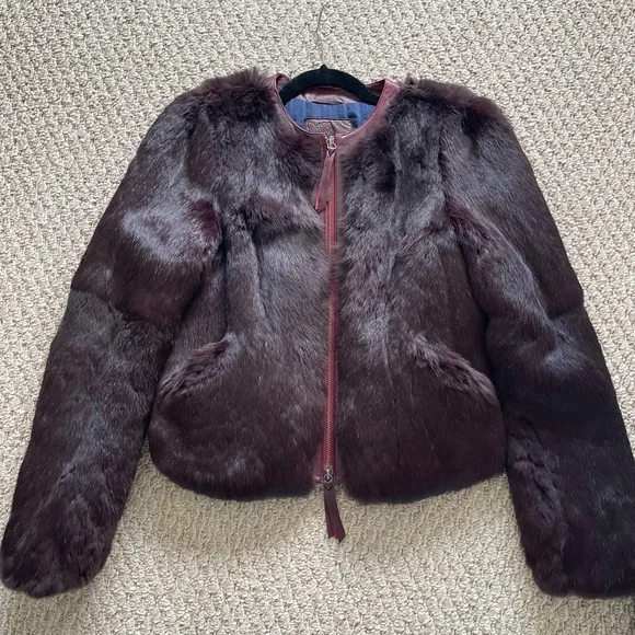 Hugo Boss real rabbit fur winter jacket, size S